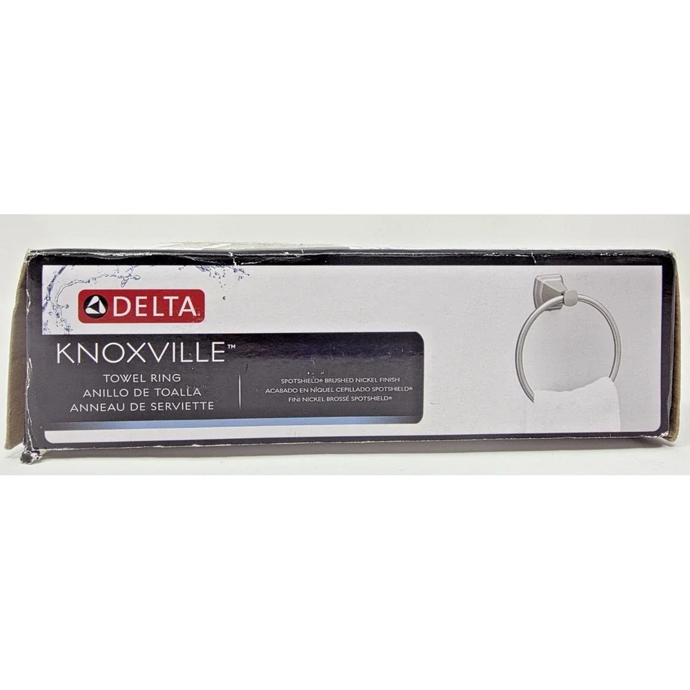 Delta Knoxville Towel Ring SpotShield Brushed Nickel Bathroom Hardware KNX46-DN